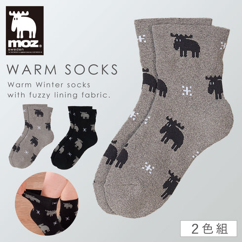 moz ゆったりオールパイルソックス.|m2